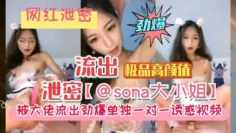 《网红泄密》高颜值大小姐被大佬劲爆出单独一对一诱惑视频