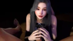 【3D】性感小母狗渴望我的鸡巴 自动口交和女上