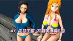 【3D】海贼王路飞与娜美激情性爱