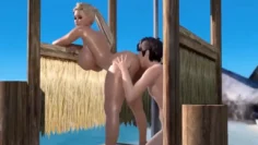 【3D】老婆在沙滩被小鲜肉给操了