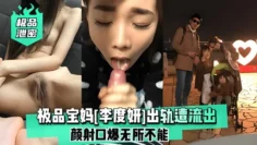 【极品泄密】极品宝妈[李度妍]出轨遭颜射口爆