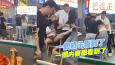 一个内裤都看到了，一个奶子看到了