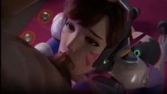 先是深喉口爆Dva，然后是后入爆操美少女的白虎鲍鱼，一下一下的猛烈的撞击着翘臀，爽爆了吧