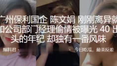 广州保利国企“陈文娟”刚刚离异就和公司部门经理偷情被曝光40出头的年纪，却独有一番风味