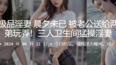 广州极品淫妻，晨夕u已，被老公送给两名兄弟玩弄！三人卫生间猛操淫妻