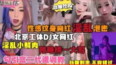 性感纹身网红淫乱泄密北京工体DJ女网红淫乱小鲜肉陪睡榜一大哥