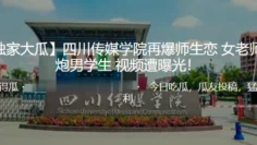 独.家大.瓜！四.川传.媒学院再.爆师.生恋女老师..约炮男学.生视频遭.曝光！