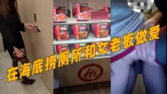 真实记录『和女老板的故事』新作 在海底捞厕所和女老板做爱 外面人来人往真刺激