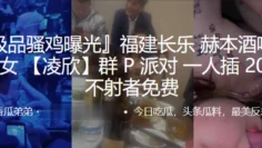 福建长乐 赫本酒吧第一骚女 【凌欣】群 P 派对 一人插 200下， 不射者免费