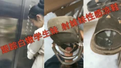 跟踪白嫩学生妹射妹妹性感凉鞋