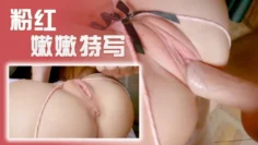 近距离欣赏粉红色阴道，大屌无套插入内射