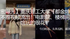 重庆.理工大.学与男友.不雅视频流.出！电.影院、楼梯.间、宾馆玩.的很花！