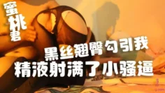 黑丝翘臀勾引我，精液射满了小骚逼 水蜜桃