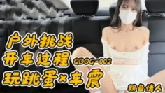 QDOG002 户外挑战 开车玩跳蛋 粉色情人